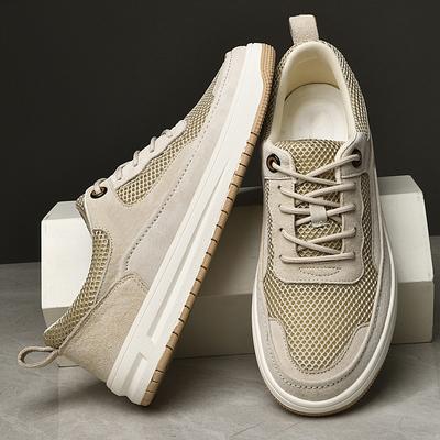 Herrenschuhe aus echtem Leder Neue Herren Freizeitschuhe Atmungsaktive Skateboard-Schuhe Heißer Verkauf Sneakers Freizeitspaziergang Trainer