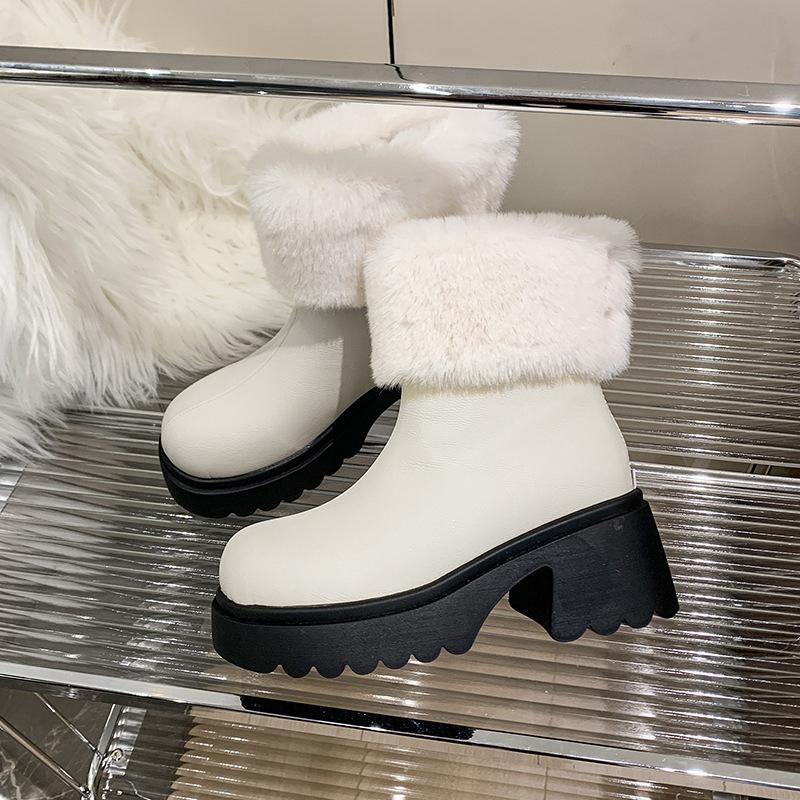 

Модные теплые бархатные зимние сапоги большого размера для женщин, модные повседневные туфли на платформе из хлопка, женские дизайнерские осенне-зимние ботильоны для женщин 35