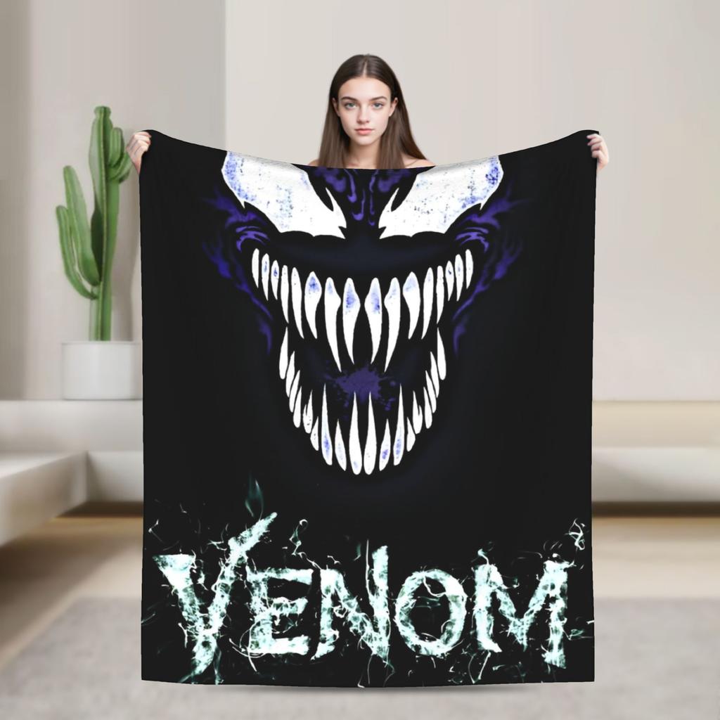 Venom Blanket Plush Awesome Soft Throw Blanket for Coverlet Decoration