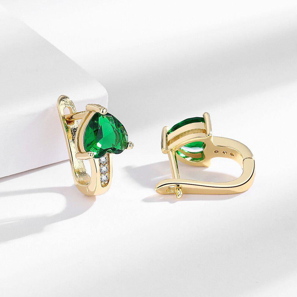 Eleganta Zirkon Brittiska Örhängen: Japansk & Koreansk Minimalistisk Stil för Kvinnor