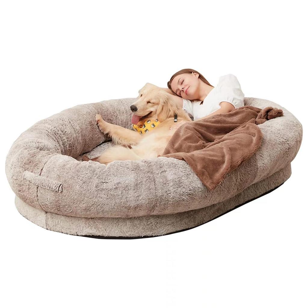 Premium Extra Large Pet Bed Sofa for Humans and Dogs Washable Dog Bed for Lazy Pets Big Cat and Dog Bed Dog Beds for Large Dogs