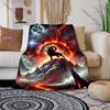 Mystery Aries Printed Blanket Super Soft Flannel Throw Blanket Lightweight Fluffy Plush Fuzzy Bed Blankets for Home Bedding Sofa