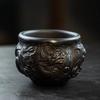 100ml Yixing Zisha Nine Dragon Fish Transforms Teacup Zen Tea Bowl Cute Cup Tea-tasting Smelling Cup Jianzhan Master Cups Teaset