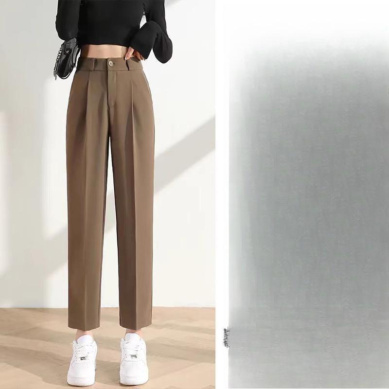 Ice Silk Radish Pants for Women's Summer, Thin, High-waisted, Slimming, Sun-protective 90% Quick-drying Suit Halon Pants