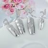 Diamond Nail Cap Jewelry Open Ring, Color: Silver Ring Finger