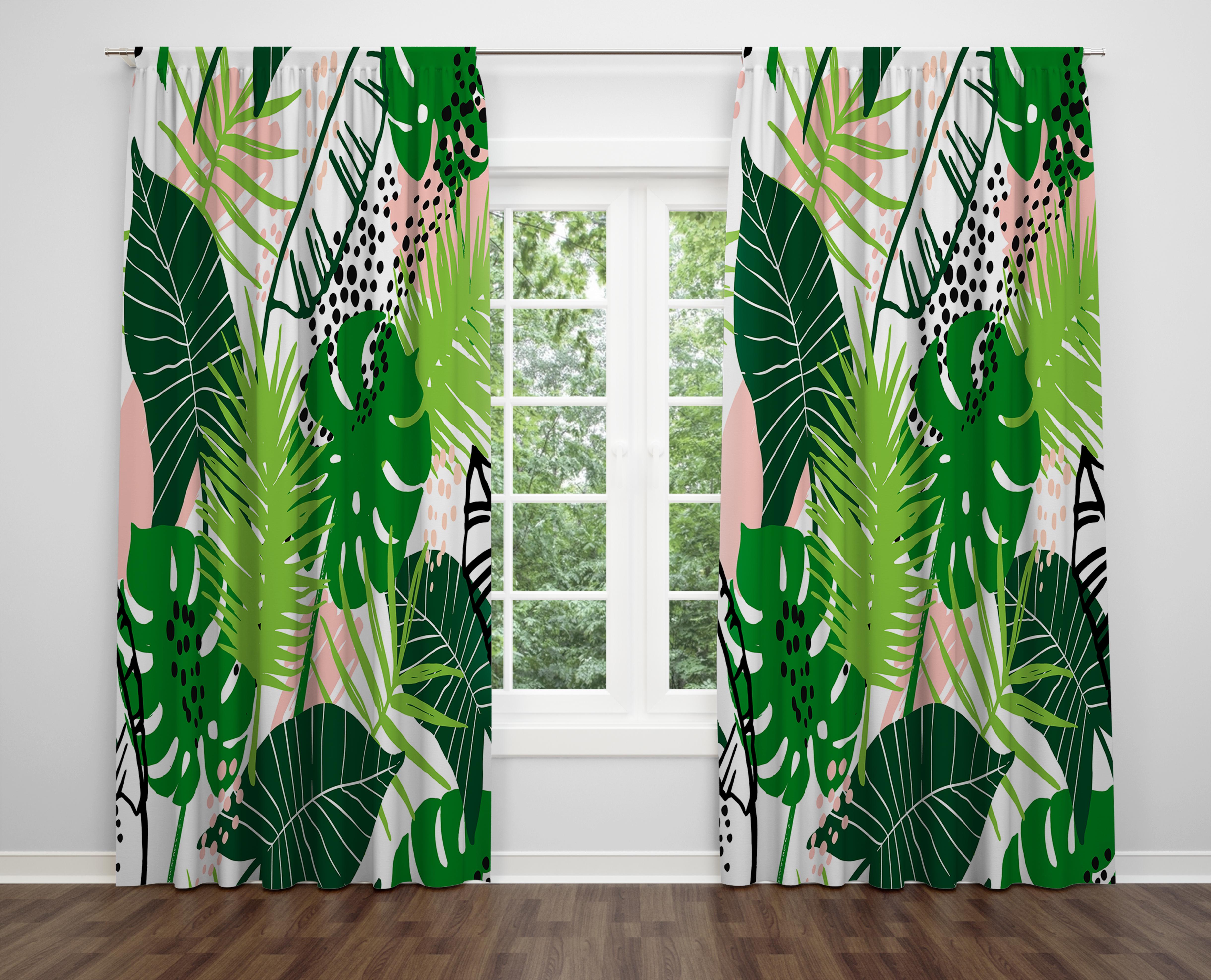 

Декоративний дизайн, високоякісна бавовняна тканина, ви можете вибрати одну або подвійну фіранку з крила 1 piece різнокольоровий