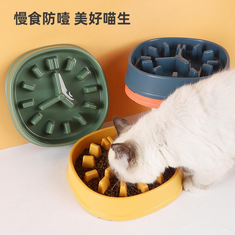 

Pet dog feeder, pet bowl, spot, anti-choking dog bowl, dog basin, pet anti-overturning slow food bowl, spot. індиго