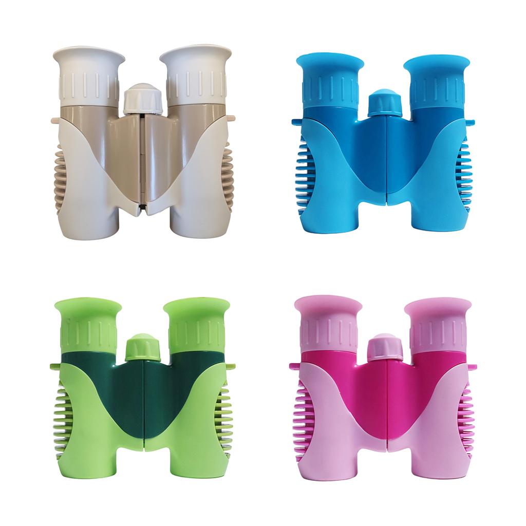 Kids Foldable Binoculars 8x Magnification Plastic Construction Perfect for Birding Camping Hiking Outdoor Activity