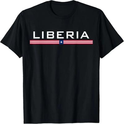 LIBERIA FLAGGE LIBERIANISCHES SPORT-ATHLETIK-TEAM TRIKOT T-Shirt