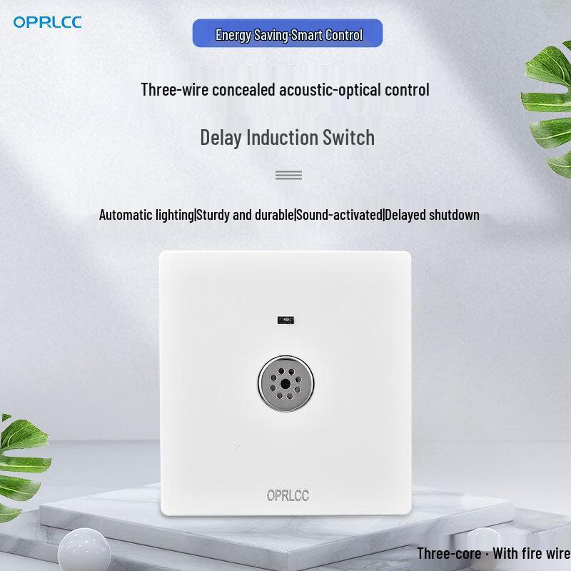 86 Type Flush Mount Sound & Light Control Switch for LED