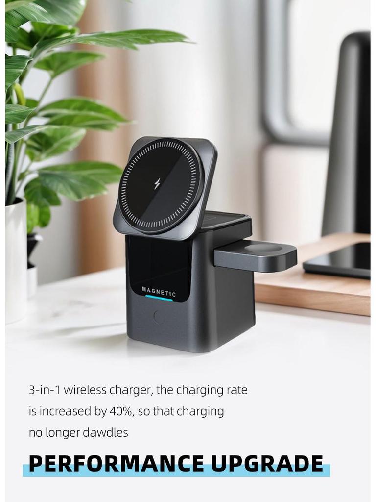 Qi2 15W Foldable Wireless Charger & Desktop Stand
