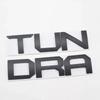 3D glossy black silver letters For Toyota TUNDRA Trunk Emblem Badge Stickers car accessories modified car sticker FE6