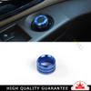 Rearview Mirror Button Cover Trim 1* For Chevrolet Cruze 2010-2015 Blue Aluminum