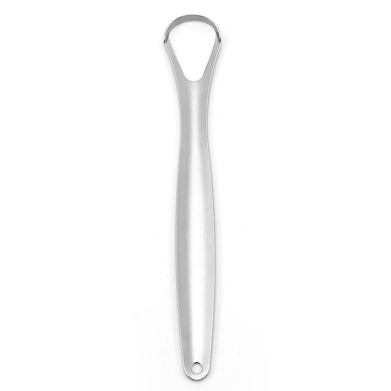Stainless Steel U-shaped Tongue Scraper for Oral Hygiene & Daily Use
