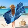 NSW Blues Customized Name Text Beach Towel, Soft Absorbent Towel Beach Pool Travel Personal Gift