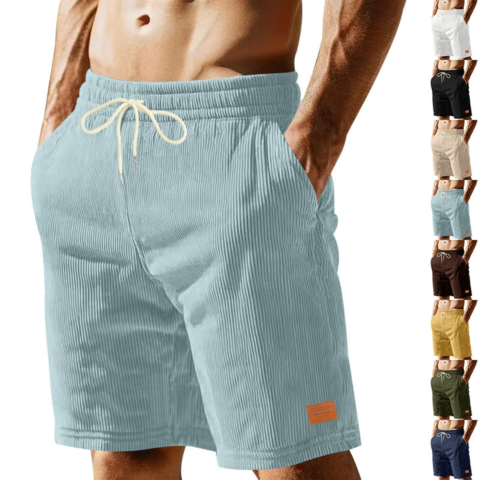 

Men S Shorts Fashionable Casual Pants Sports Running Training Shorts XL жовтий