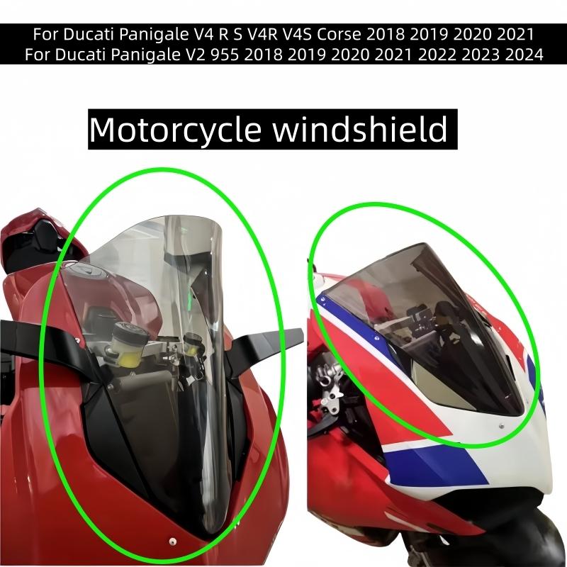 Motorcycle Windshield Front Windshield Front Fairing Deflector for Ducati Panigale V2 955 V4 R S V4R 998 V4S 2018-2024