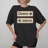 Richtung Clowns nach links Jokers nach rechts Merch Unisex Unisex Sommer Mode T-Shirt Baumwolle T-Shirt Bedrucktes T-Shirt Kleidung