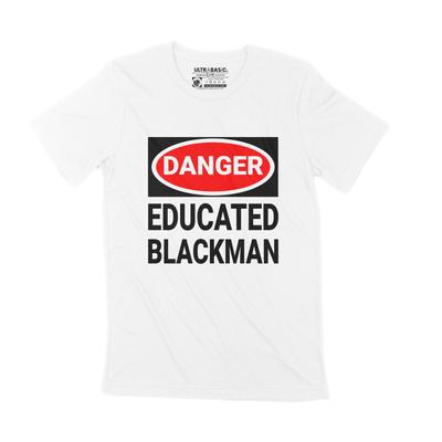 Camiseta de Hombre Black Lives Matter Camiseta BLM Peligro Hombre Negro Educado Camiseta 2020
