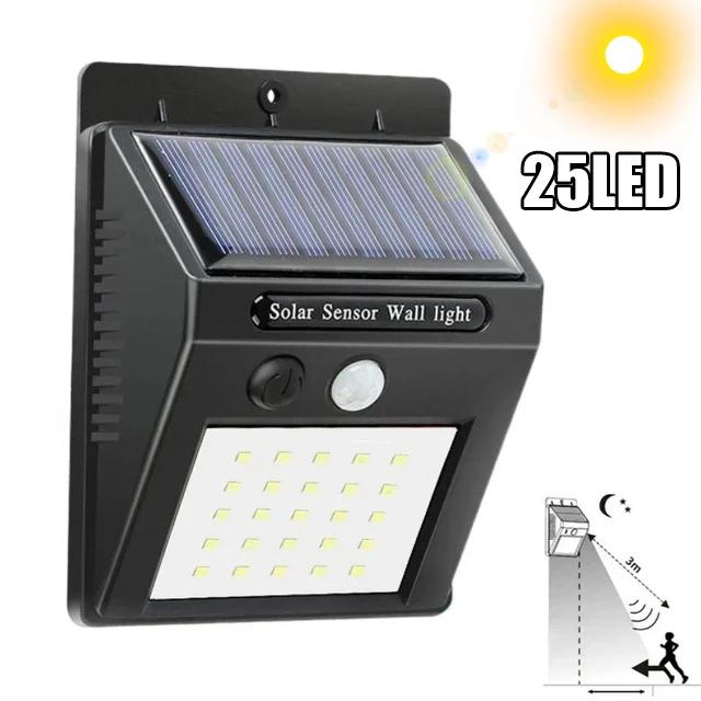 Hot Sale 144 LED Solar Light Wireless PIR Motion Sensor Waterproof Wall Lamp Solar Powered Sunlight Street Lamp Garden Decor