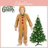 Adorable Christmas Gingerbread Man Kids Costume Cosplay Bodysuit
