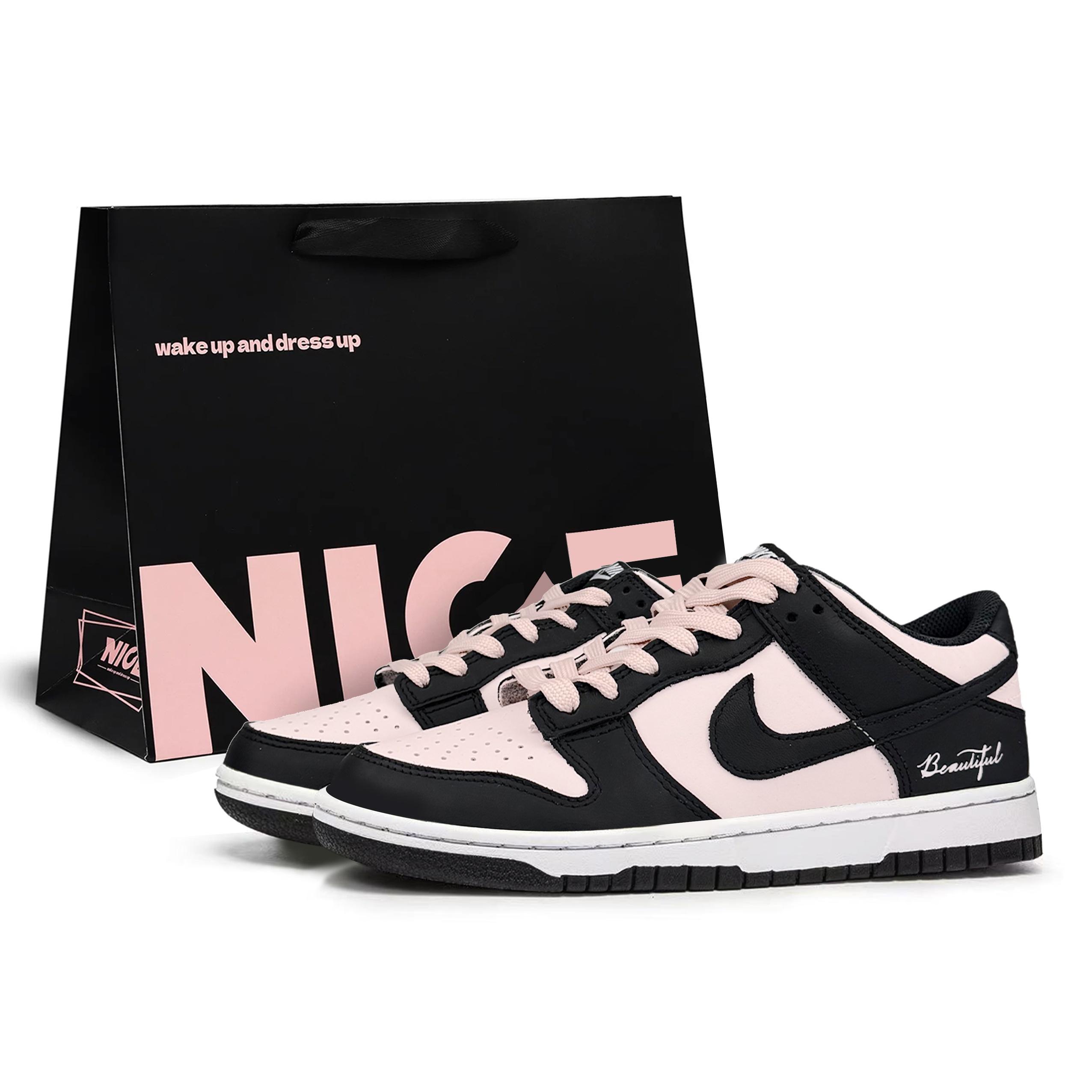 

Nike Dunk Cushioning, Wear Resistant Low top Skateboard Shoes Unisex Strawberry Pink DD1391-100(Team153-2.0LK) 37.5