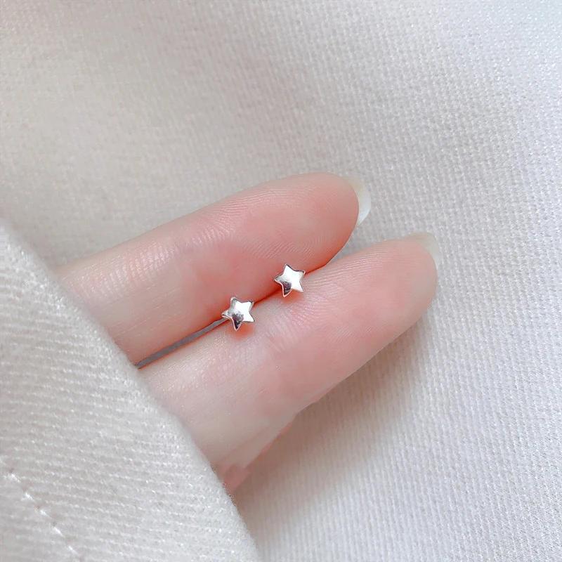 56 Types 925 Silver Zircon Puzzle Star Animal Geometric Stud Earrings for Women Fine Jewelry Minimalist Accessories