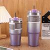 Diamond Paint 30oz Stainless Steel Insulated Straw Cup - Large Capacity Ice Buster Coffee Tumbler