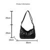 Dumpling Underarm Bag Space Cotton Tote Bag Large Capacity Shoulder Crossbody Bag Lightweight Women's Nylon Handbag KTY