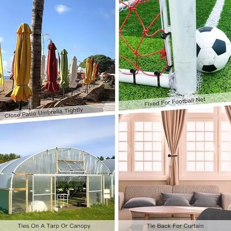 10pcs Bungee Ball Tarps Canvas Tarpaulin Flagpole Ties Cord Ends Elastic Rope Lace Fixed Sunshade Waterproof Cloth Sleeping Bag