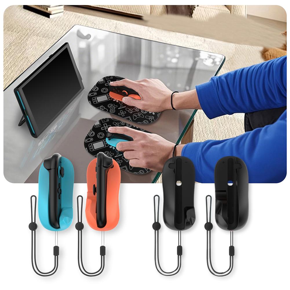 Left + Right Controller Mouse Bracket with Mouse Pad Gaming Controller Mouse Stand Ergonomic Mouse Grip for Switch 2 Accessories