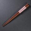 Chopstick Set Dishwasher Dinner Feminine Check Made in Japan J-kitchens (5 pairs), Wooden, Safe, Standard, Pattern, 18cm,
