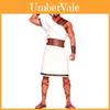 Costume di Halloween Unisex Taglia M XL per Adulti, Abito da Guerriero Greco Egiziano per Coppie Cosplay