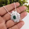 Green Onyx Gemstone Handmade 925 Sterling Silver Jewelry Pendant Gift For Women
