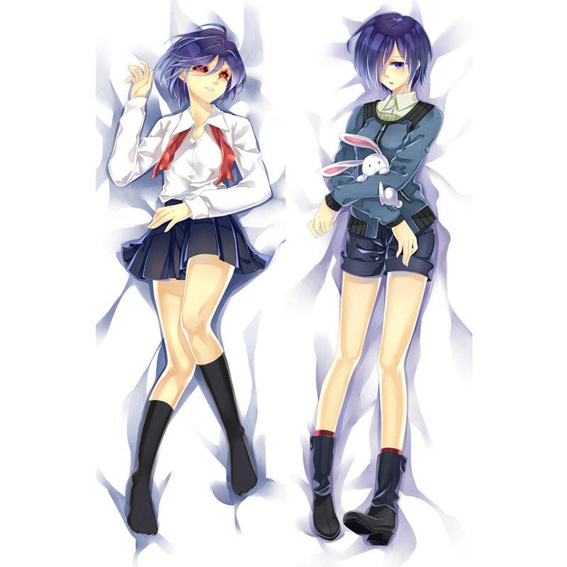 

Аниме Токио вурдалак наволочки Kaneki Ken маска Touka Touka Kirishima Dakimakura чехол двустороннее постельное белье обнимающая наволочка для тела 34x100cm Peach Skin чёрный