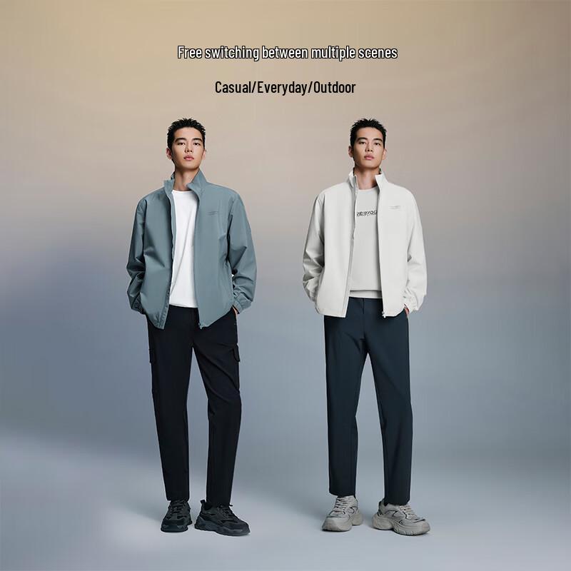 HLA Men's Power Rocket Stand Collar Jacket