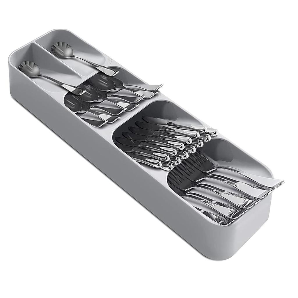 Cutlery Storage Organizer for Kitchen Drawers - Divider and Holder for Forks, Spoons, and Knives