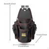 Electrician Tool Pouch MultiCompartment with Belt Clip HeavyDuty for Electricians,