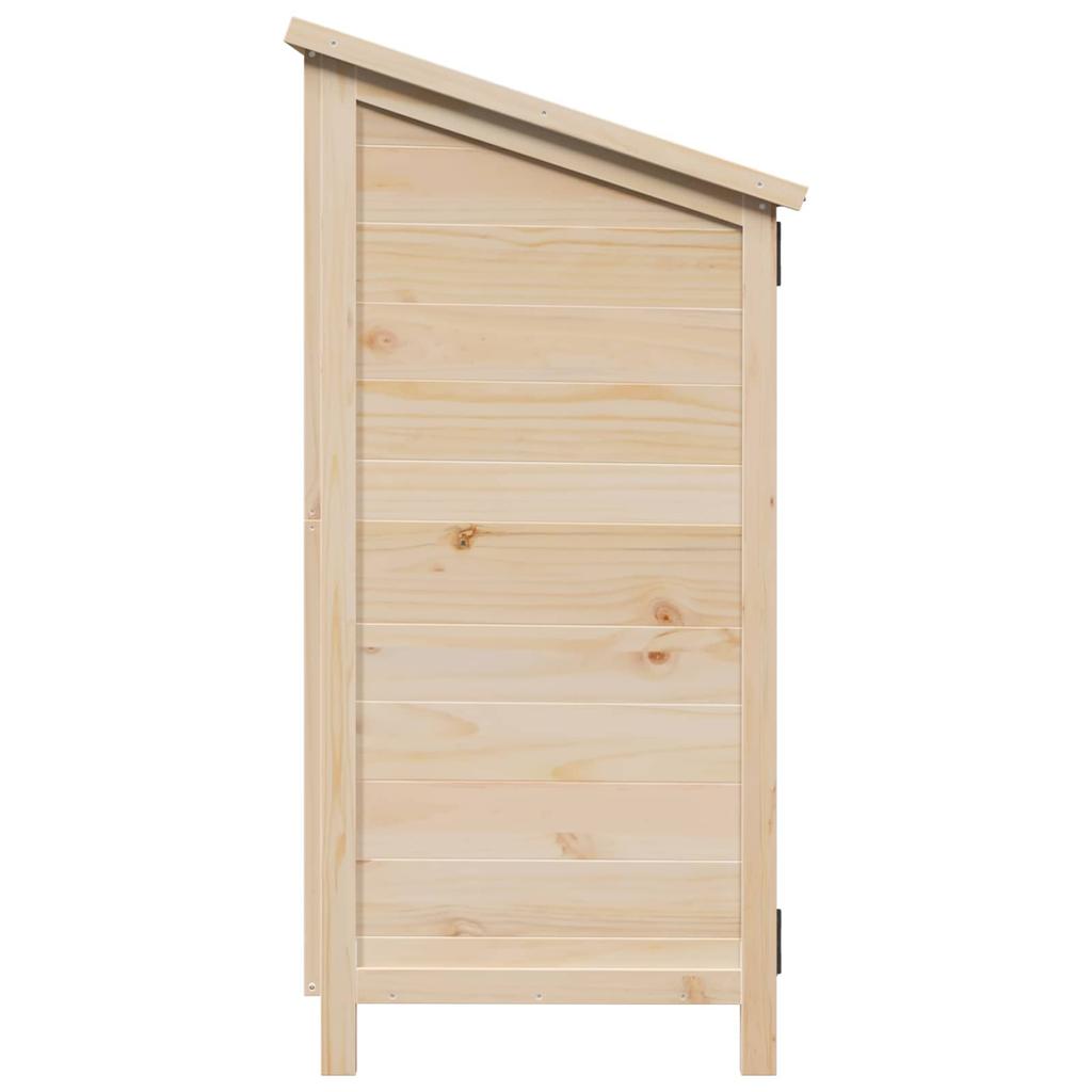 Garden Shed Natural 106 x 56 x 113.5 cm Solid Spruce Wood