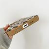For iPhone 16 Pro Max Case Down Jacket Leopard Print Acrylic Phone Back Cover