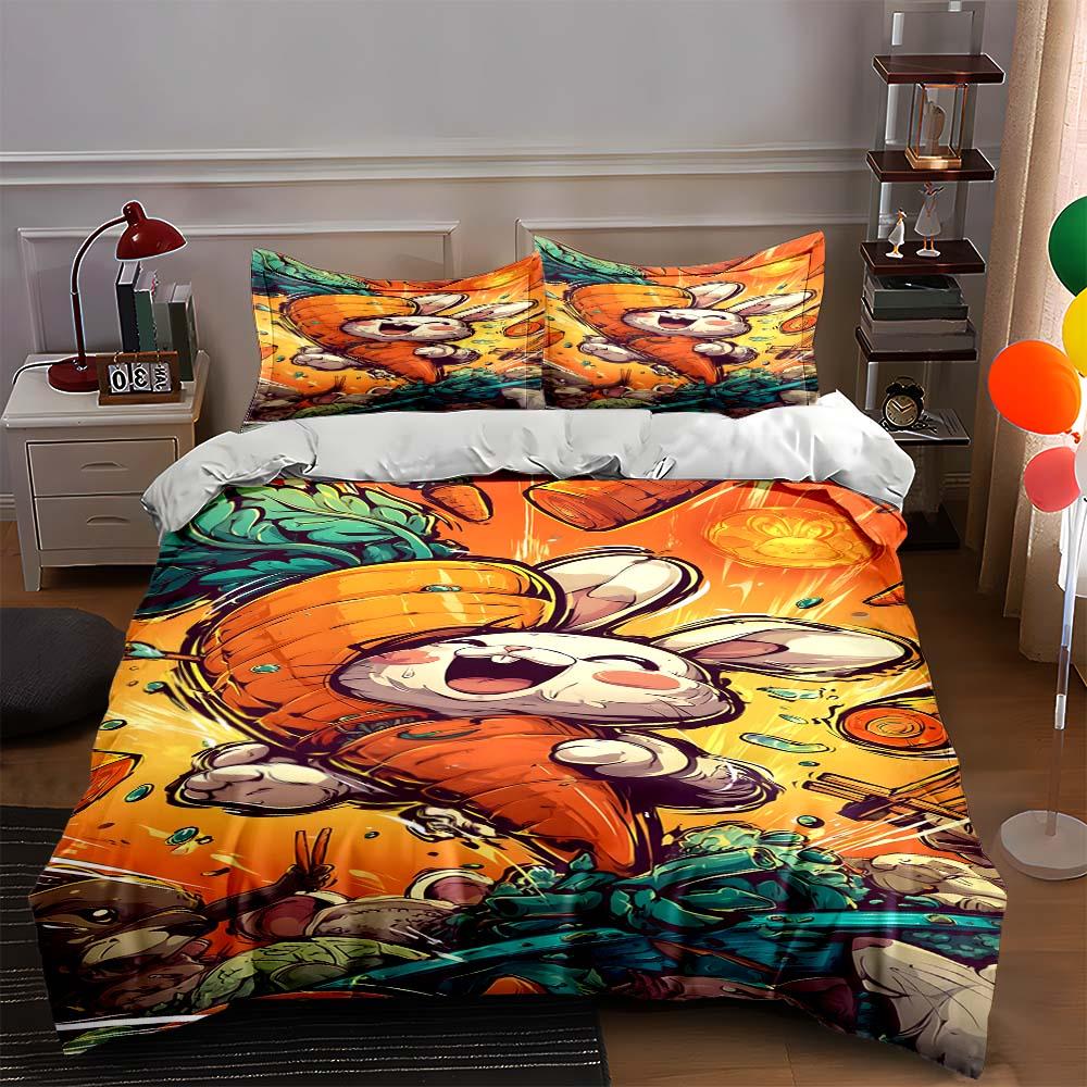 

Bright, cartoon, energetic. Bedding Duvet cover sets Duvet covers Pillowcases gifts (1 * Duvet Cover 2 * Pillowcases, without duvet insert) 135x200cm