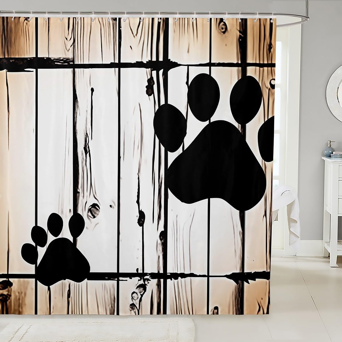 

Purple Zen Stone Bath Curtains Zen Spa Bathroom Curtain Botanical Flowers Shower Curtain For Kids Boys Girls Teen,Garden W60H190(CM)-1 Pcs