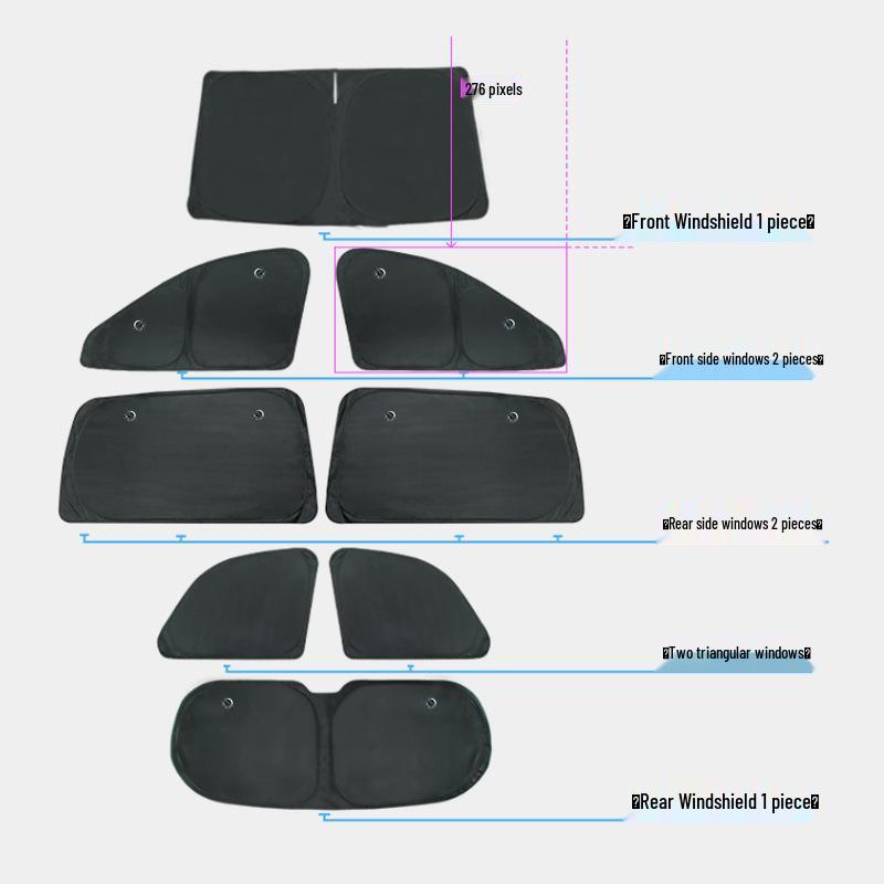 Ideal L7 Car Window Sunshade: Opaque Sun Protection & Insulation for Camping Privacy