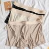 Slip da Uomo a Vita Media con Elastico in Vita, Tinta Unita con Stampa di Lettere, Mutandine Traspiranti U-convex