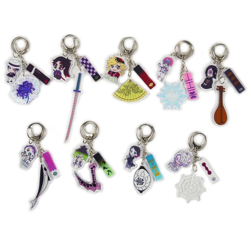 Demon Slayer Kimetsu No Yaiba Upper Moon Muzan Acrylic Keychain Anime Accessories Pendant Cosplay Merchandise Gift For Fans