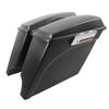 Motorcycle 5" Extended Stretched Hard Saddlebags For Harley Touring Road King Electra Glide Road Glides Street Glides 1993-2013