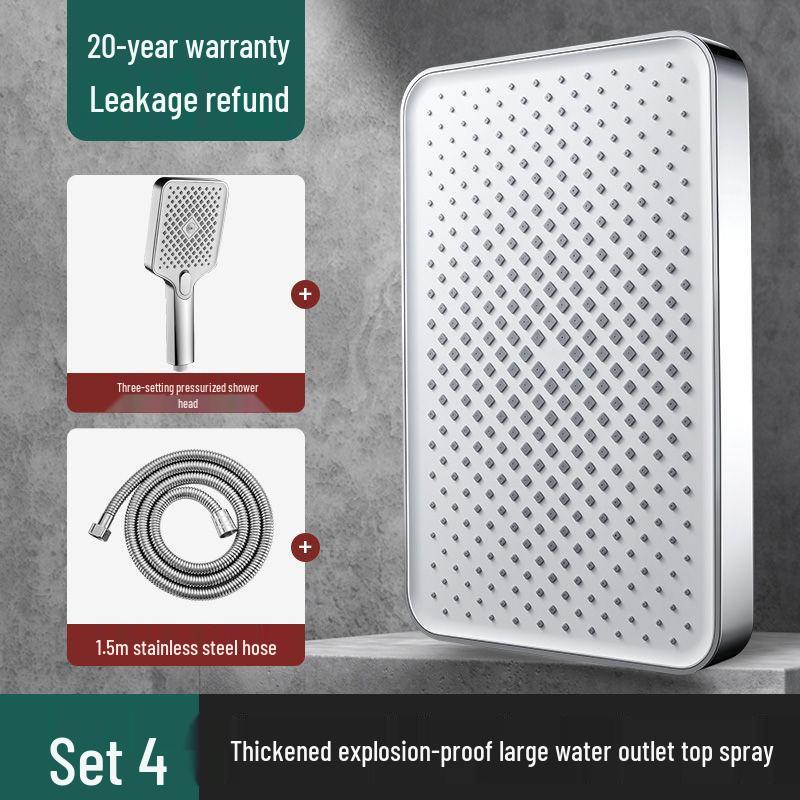 13palcová extra velká dešťová sprchová hlavice pro hotelové použití - Vysoký průtok vody