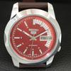 AUTOMATIC VINTAGE REFURBISHED SEIKO 5 7009A JAPAN MENS RED DIAL WATCH a445427-1