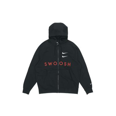 Sportovní bunda s kapucí Double Swoosh Pánská svrchní oděv Černá DB4968-010