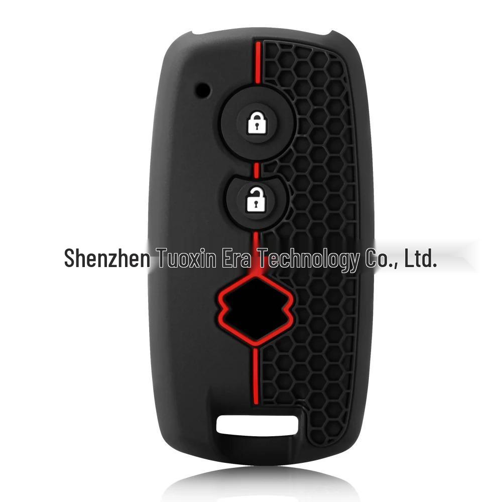 

Silicone 2-Button Key Cover for Changan Suzuki Tianyu SX4, Swift, Vitara – Hollowed-out Style чёрный